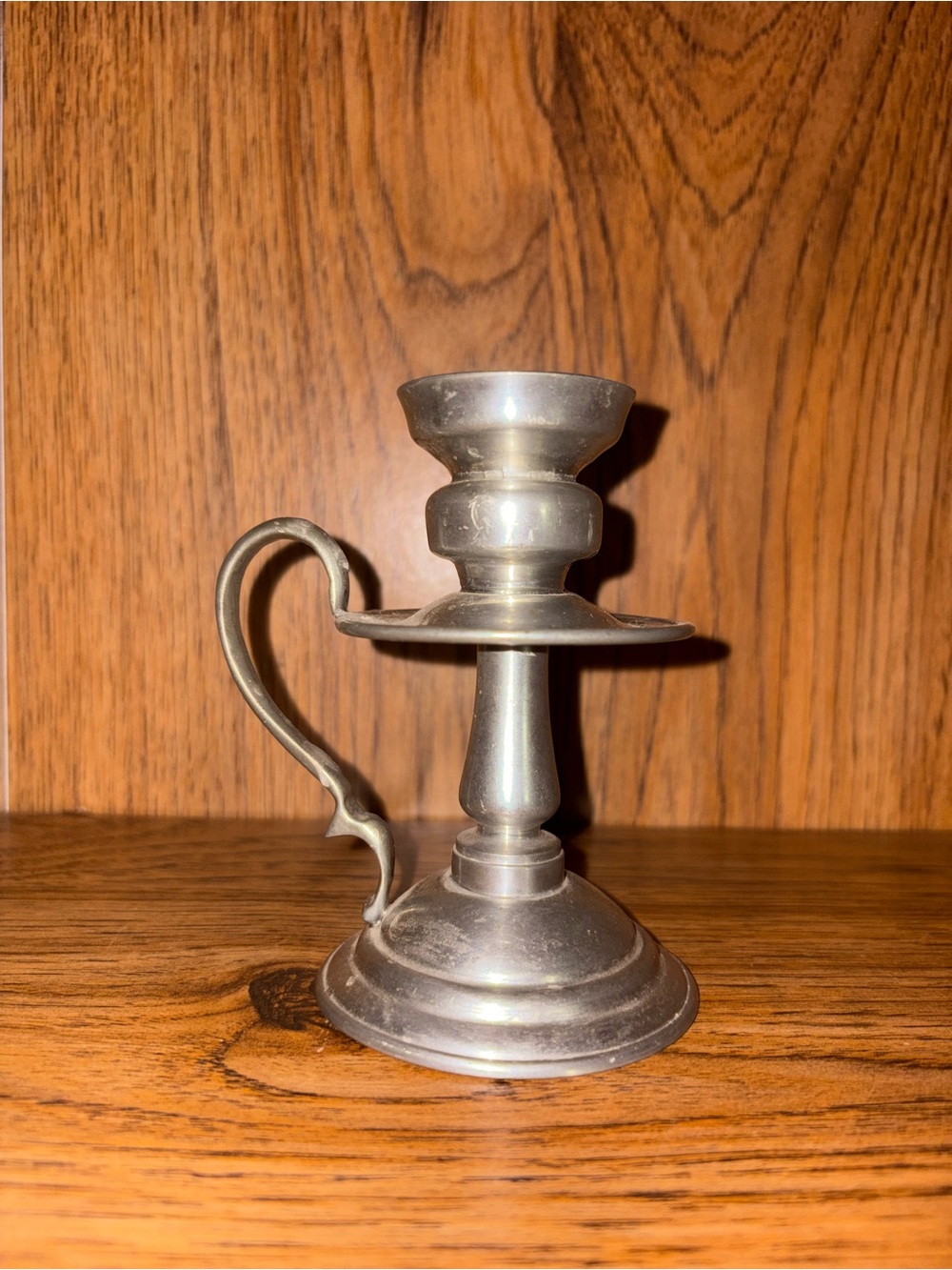 Vintage silver candlestick holder